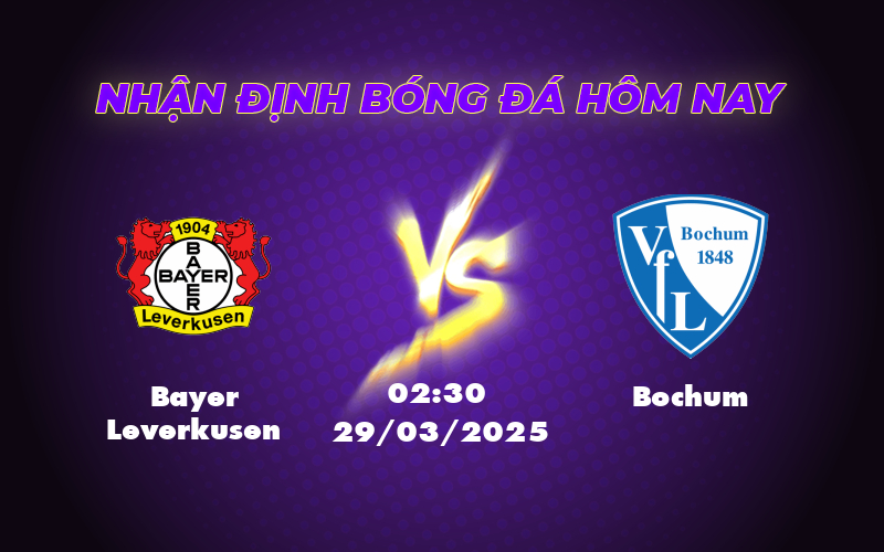 Nhận định soi kèo Bayer Leverkusen vs Bochum Cơ hội thăng hoa cho đội nhì bảng 1 bayer leverkusen bochum 29 03 bundesliga