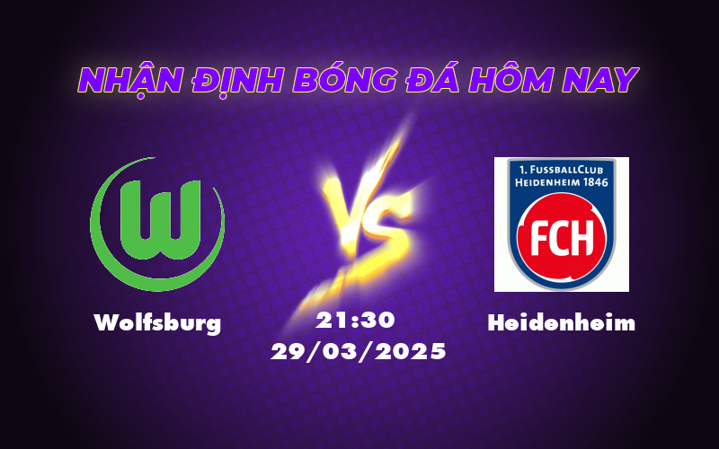 Soi kèo Wolfsburg vs Heidenheim Cơ hội vàng cho đội chủ nhà 1 wolfsburg heidenheim 29 03 bundesliga