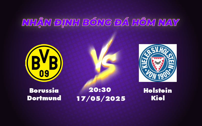 Nhận định soi kèo Borussia Dortmund vs Holstein Kiel Lợi thế vượt trội cho đội chủ nhà 1 borussia dortmund holstein kiel 17 05 bundesliga
